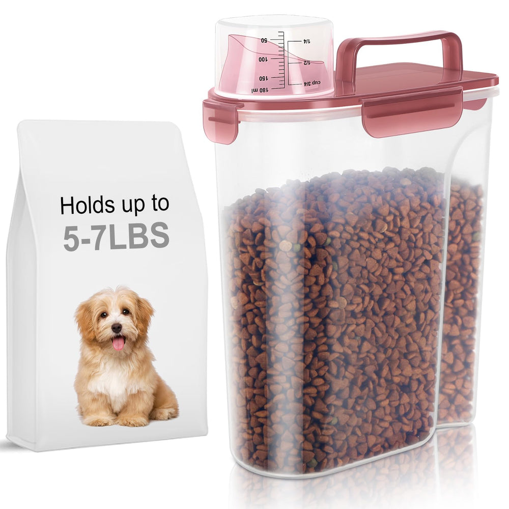 LEAWALK 5L pet food storage container with large nozzle for easy pouring