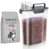 LEAWALK 5L airtight container front view for pet food with moisture protection