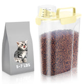 LEAWALK 5L airtight container with a large nozzle for easy pouring of pet food.