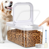 LEAWALK 6 lbs airtight pet food container with clear view for quick monitoring