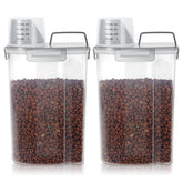 LEAWALK airtight container with 3qt capacity for dry pet food storage.
