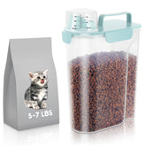LEAWALK sky blue container with large spout for easy kibble pouring