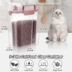 LEAWALK upgraded large nozzle enables mess-free pouring of dry food.