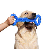 LECHONG bone-shaped chew toy with two handles for tug-of-war play.