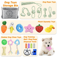 LECHONG puppy teething rope toys for interactive tug and fetch.