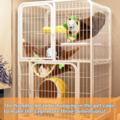 LEFTSTARER Guinea Pig Hammock offers soft support for restful naps and lounging.
