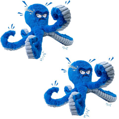 LEGEND SANDY Blue Octopus toy with squeaky head boosts interactive play for dogs