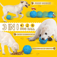 LEGEND SANDY natural rubber ball for large breeds withstands aggressive chewing.