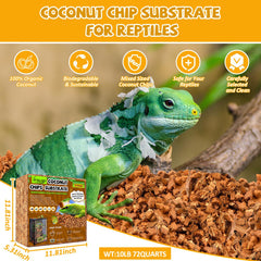 Legigo coconut husk substrate closeup shows natural texture ideal for burrowing.