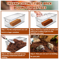 Legigo odor absorption bedding helps maintain a fresh terrarium environment