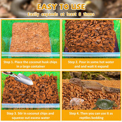 Legigo substrate absorbs odors and messes to keep terrariums clean.
