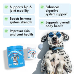 LEGITPET glucosamine chondroitin chews promote joint flexibility and mobility.