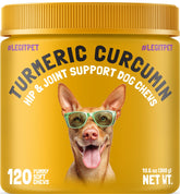 LEGITPET turmeric-curcumin dog chews with soft texture for joint support.