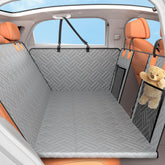 LEHNI backseat extender provides full hammock coverage for dogs on road trips