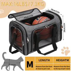 LEHNI carrier with removable washable mat keeps pet resting clean and comfortable.