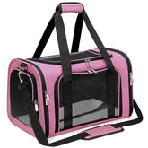 LEHNI soft-sided pet carrier under-seat design for convenient airline travel