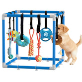 Lehorra Puppy Play Gym setup shows easy indoor assembly for quick fun.