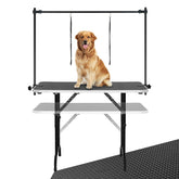 LEIBOU 45-inch height-adjustable grooming table for versatile pet grooming setups.