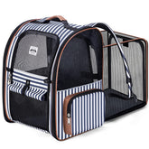 Lekebobor large cat backpack expandable back view showing extra space for pets