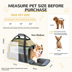 Lekereise breathable-mesh carrier with three-sided ventilation for better pet visibility.