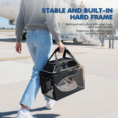 Lekereise expandable top design for pet comfort during flights