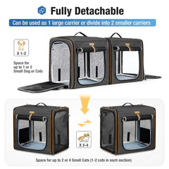 Lekereise litter box and travel bowl included for convenient on-the-go care.