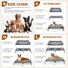 Lekereise outdoor bed 22x18 sleeping area fits small breeds