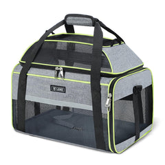 Lekereise top-expandable pet carrier underseat keeps small pets comfortable during flights.