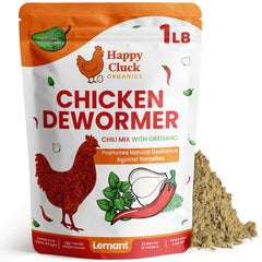 Lemant natural chicken dewormer chili mix bag for backyard flocks.