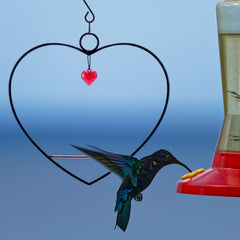 LemonRoad hummingbird perch with red beads adds color in your garden.