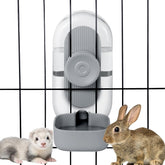 Lemtrflo 28oz hanging water dispenser for a rabbit keeps water accessible and clean.