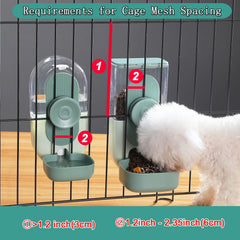 Lemtrflo hanging water dispenser provides easy access to clean water for small pets.
