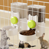 Lemtrflo rabbit feeder with hanging design saves cage space and keeps water accessible.