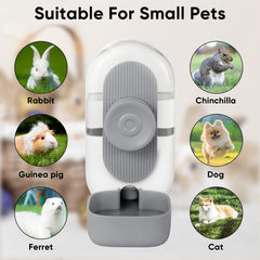 Lemtrflo rabbit water bottle mounted on cage for reliable hydration.