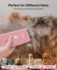 LEMULEGU cordless rechargeable design for on the go pet grooming.