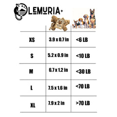 Lemuria real wooden bone sticks dog toy detail promoting tartar reduction and safe chewing