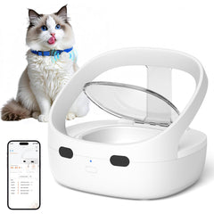 LENDOO RFID feeder lid opens for a specific cat wearing the collar tag