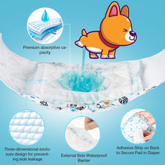 Leopinky external side barrier pad helps prevent leaks during wear.