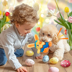 Lepawit Easter dog toy features colorful design for festive fun.