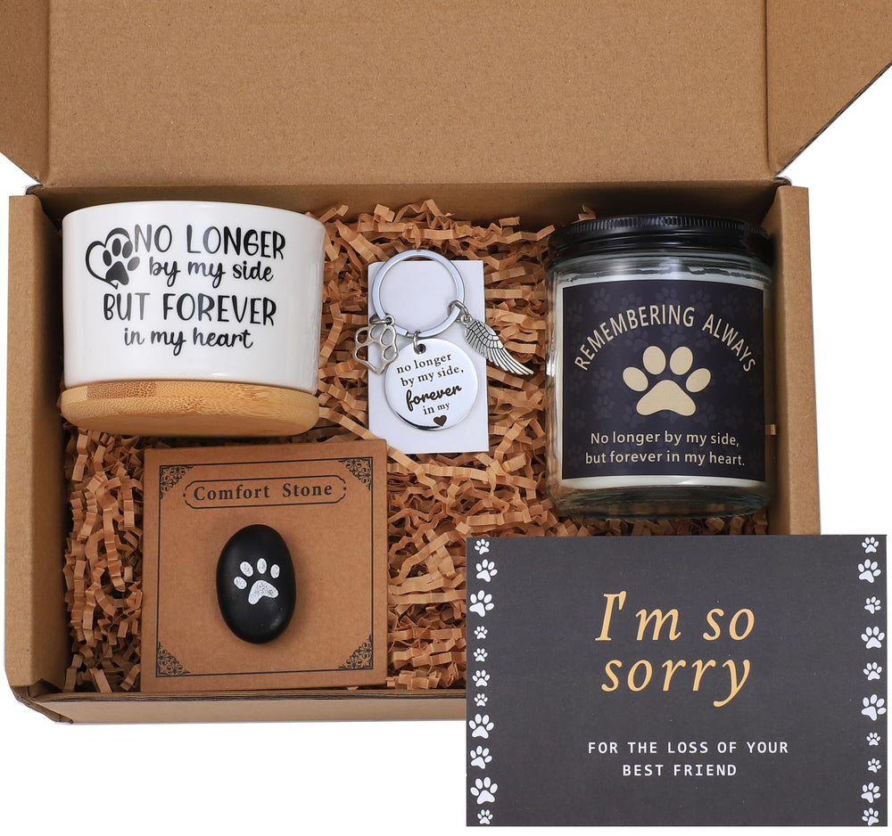 LESEN dog memorial gift box with comforting keepsakes for pet loss support.