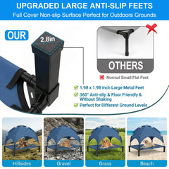 Lesguyor durable steel frame with non-slip feet for stable outdoor use