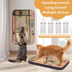 Lesissmer Art Cat Scratcher print design adds stylish indoor appeal