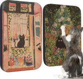Lesissmer Art Cat Scratcher on wall-mount saves space for indoor homes