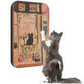 Lesissmer Art Cat Scratcher wall mount setup reduces furniture scratching