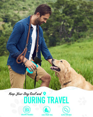 Lesotc 600ml capacity keeps your pup hydrated during longer adventures.