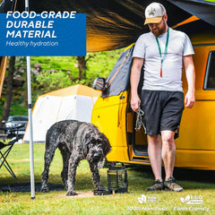 Lesotc ABS BPA-free material ensures safe hydration on adventures.