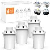 Lesotc replacement filters four-pack for secure fit and fresher water.