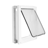 Lessmon Large Doggie Door with magnetic locking panel secures pet access while keeping drafts out.