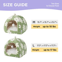 LE SURE cat bed anti-slip bottom stabilizes on smooth floors