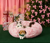 LE SURE Lesure cat tunnel bed in circle shape for versatile play and hideaway.